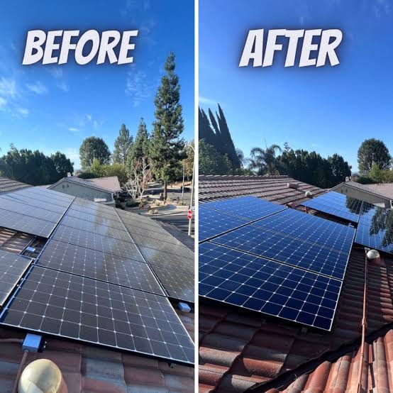 6ft Extendable Steel Solar Panel Cleaning Brush With Water Flow System Long Reach Rod, Soft Bristle Head For Streak-free, Efficient Solar Panel Maintenance | Solar Panel Cleaning Brush (without Box)