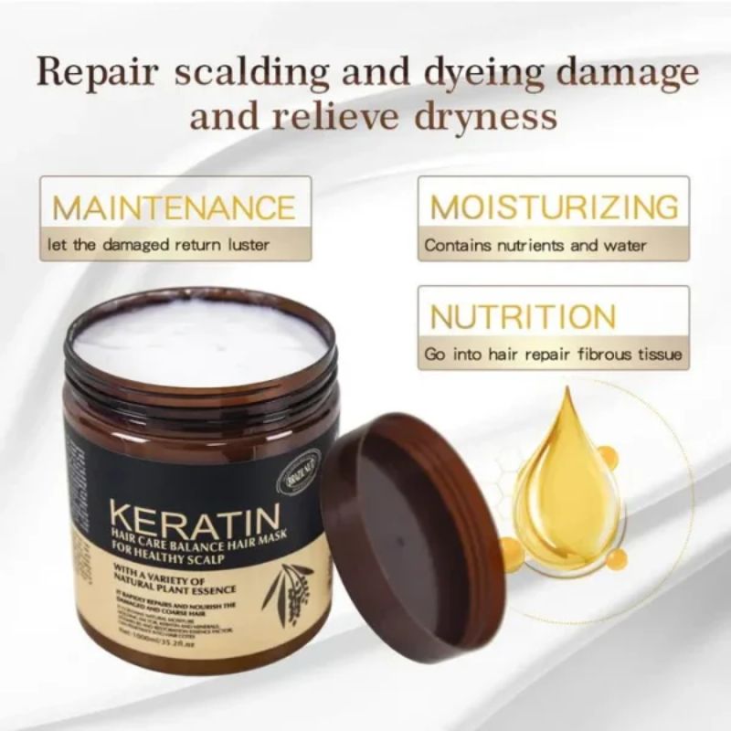 Brazil Nut Keratin Hair Mask – Nourishing Hair & Scalp Treatment | Strengthens & Smooths | 500ml