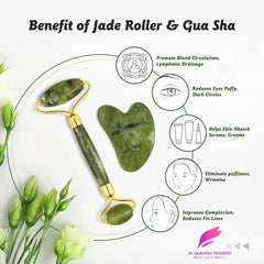Jade Roller with Gua Sha Stone