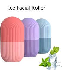 Silicone Ice Roller for Face – Reusable Cryotherapy Massager for Skincare & Acne Treatment