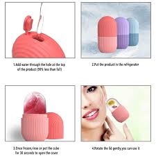 Silicone Ice Roller for Face – Reusable Cryotherapy Massager for Skincare & Acne Treatment