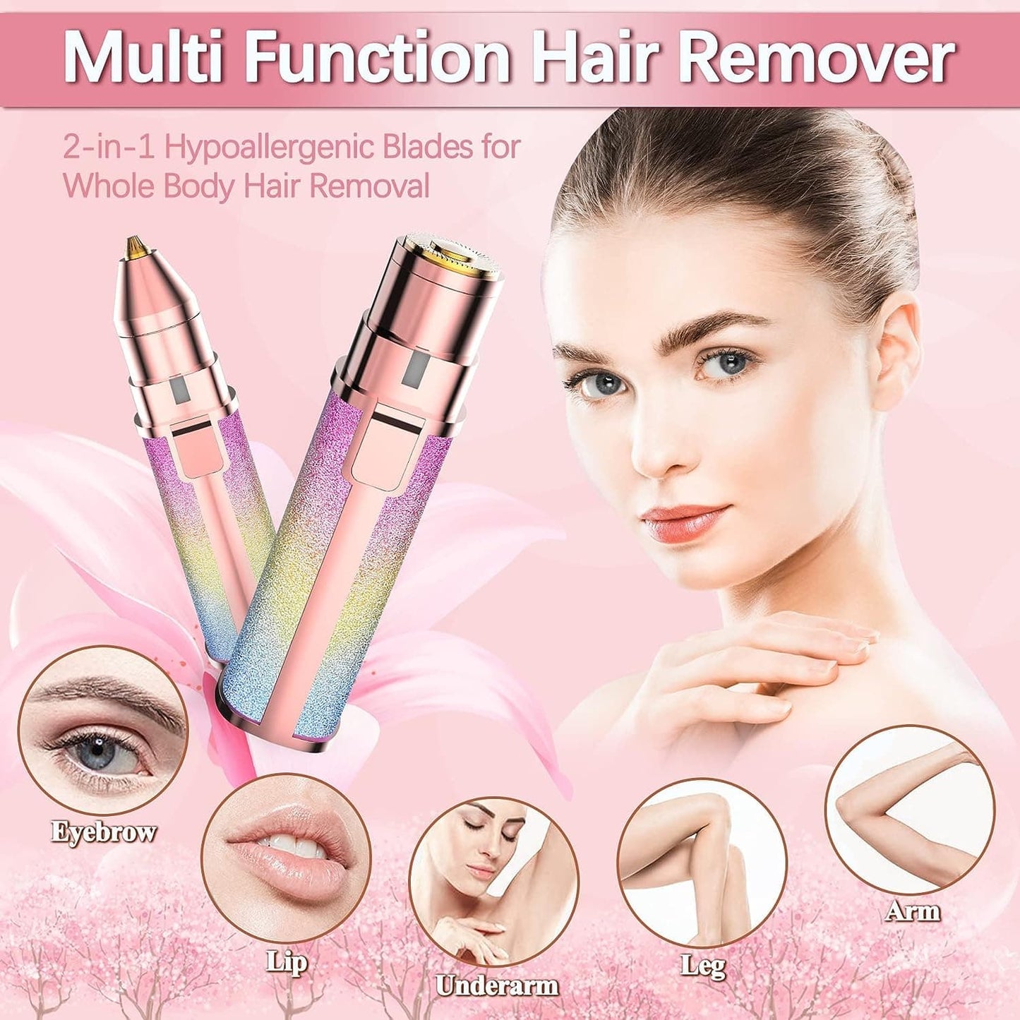 Flawless 2 in 1 Rechargeable Eyebrow and Facial Trimmer