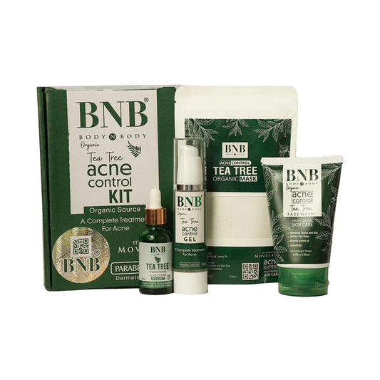 BNB Acne Control Kit ( 4 in 1, Tea Tree Acne Control FaceWash, Serum, Spf Gel, Mask)